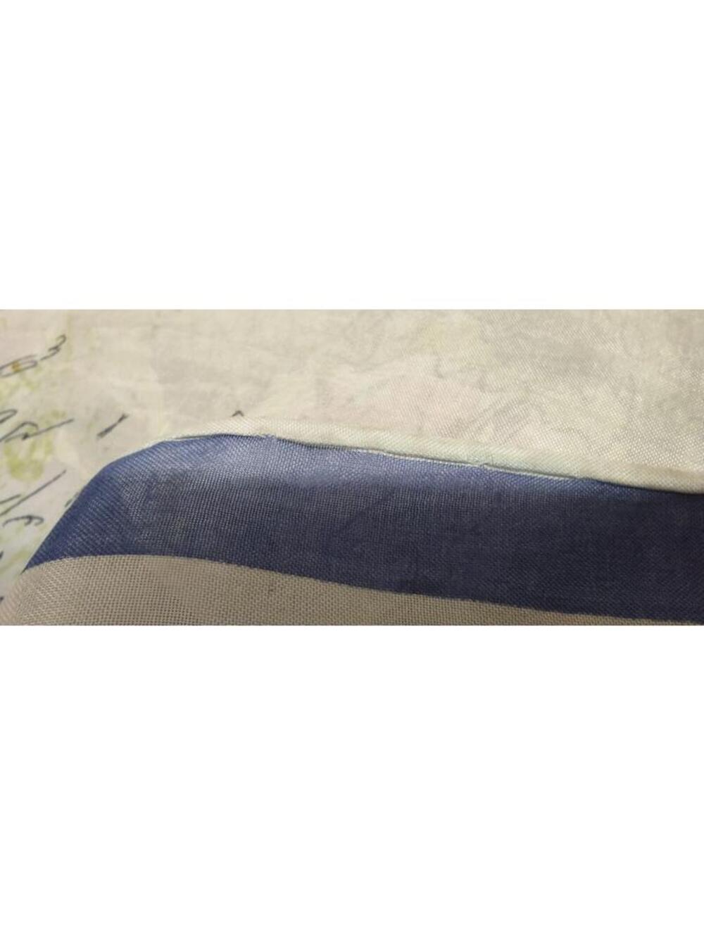 Vintage 1950s Fine Silk Scarf Periwinkle Flowers Pink Jade Green Hand Sewn Edges - Picture 10 of 16